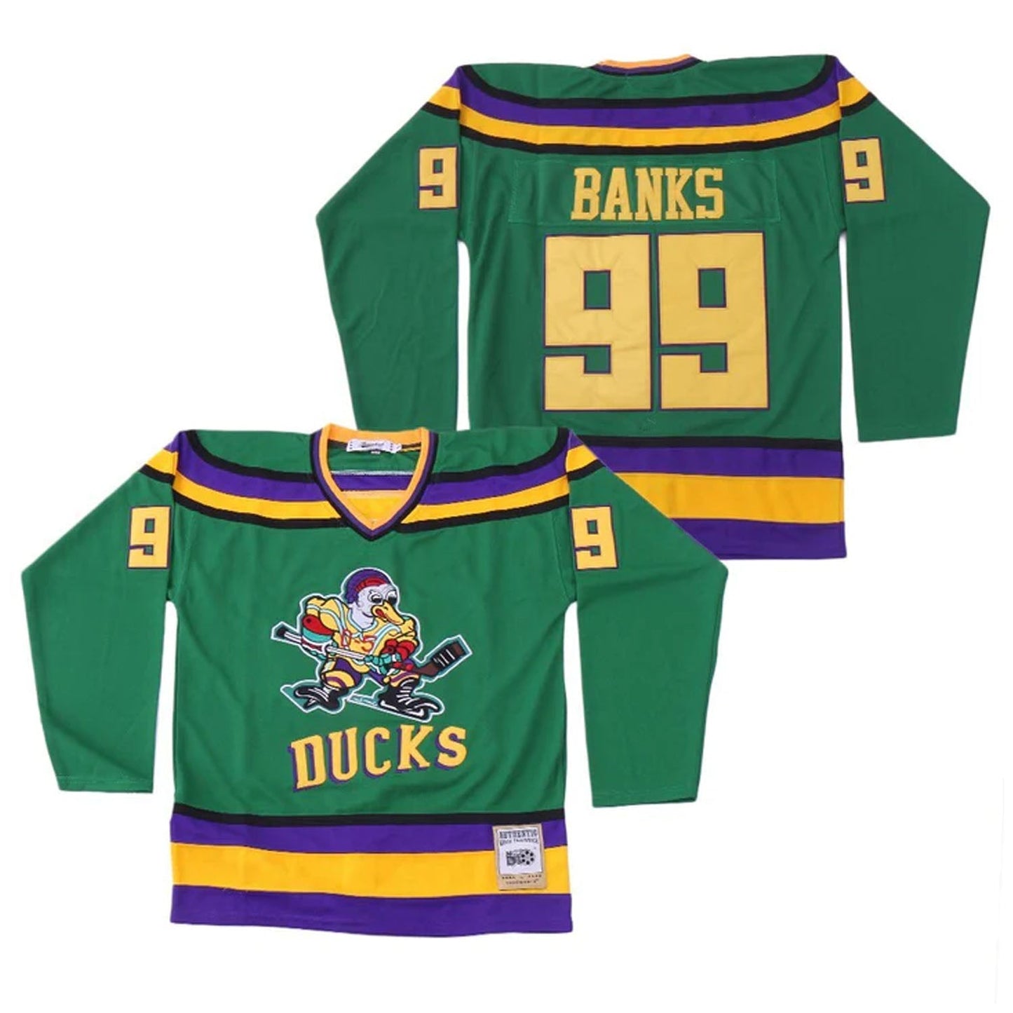 Adam Banks #99 Mighty Ducks Jersey