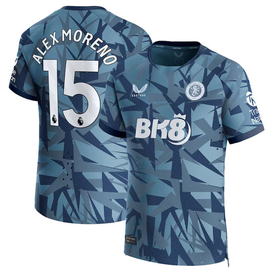 Alex Moreno Aston Villa 15 jersey