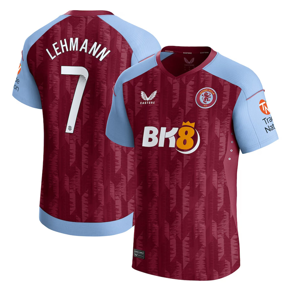 Back view showing number 7 and Lehmann name on jersey