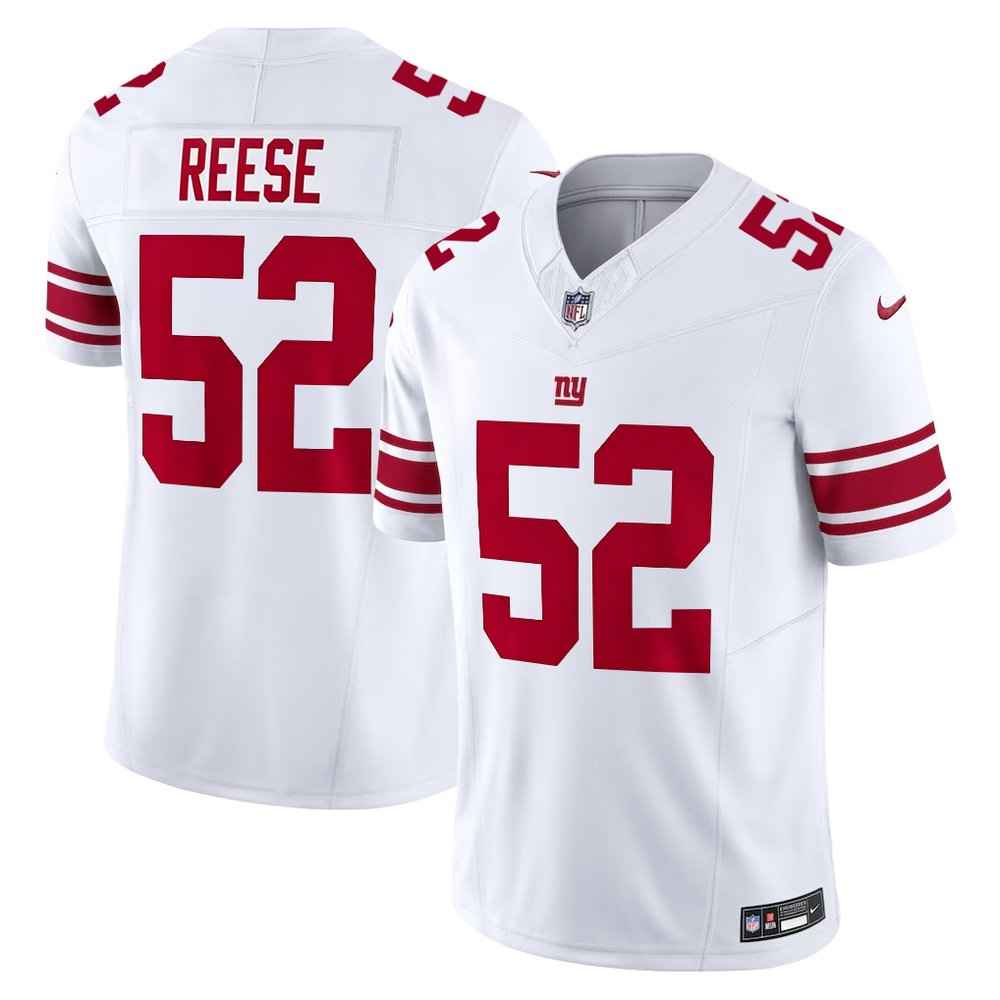 Arvell Reese New York Giants #5 2026 Football White Jersey