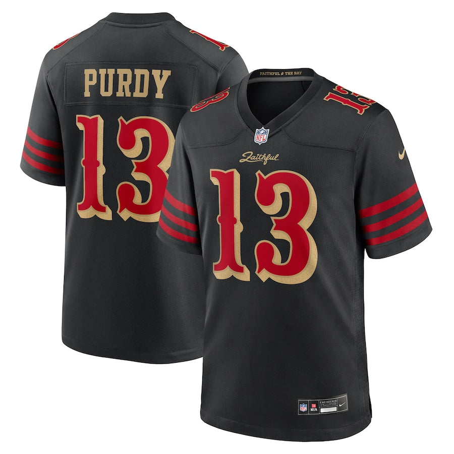 Brock Purdy San Francisco 49ers 2025 Rivalries Black Game Jersey