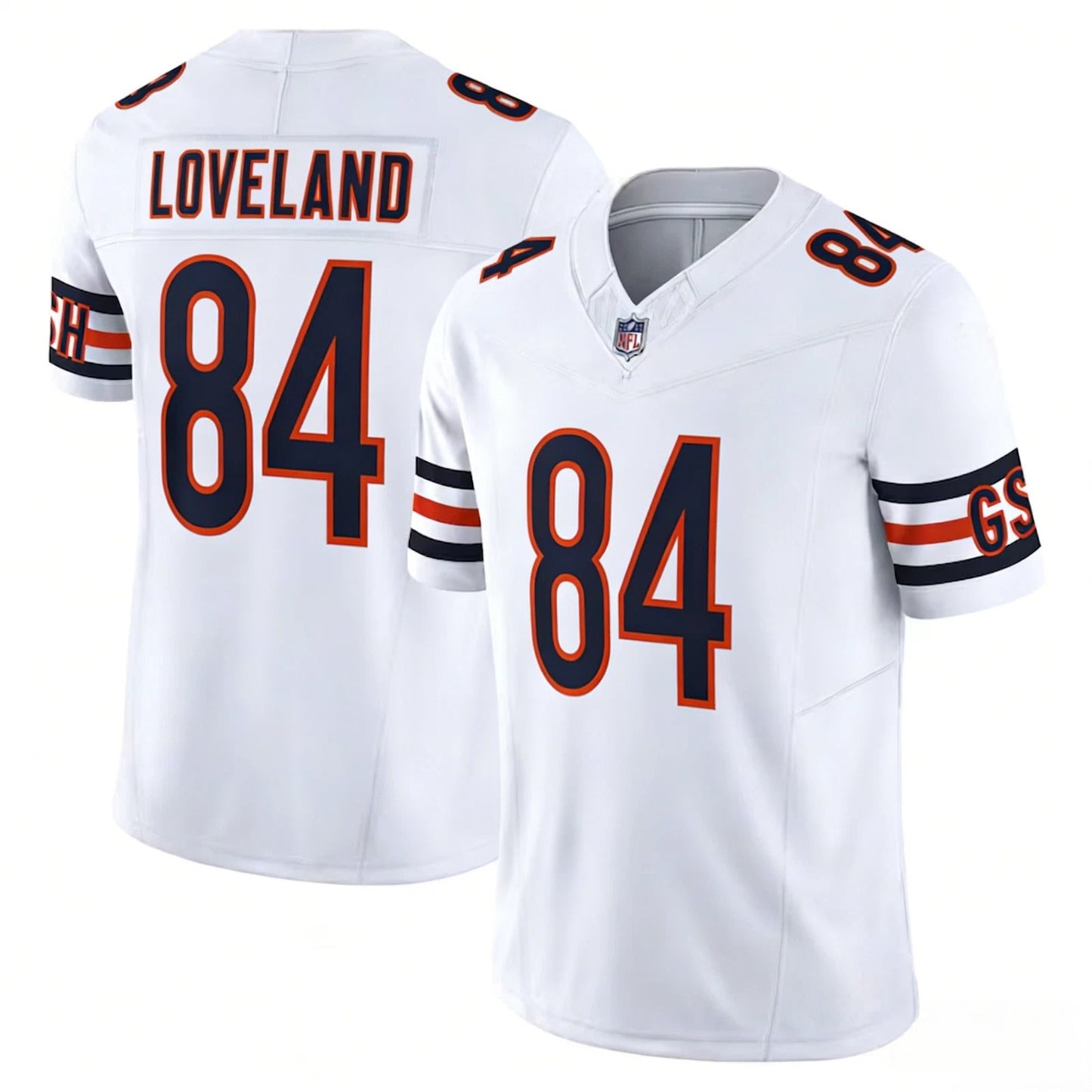 Colston Loveland #84 Chicago Bears Football Jersey - White