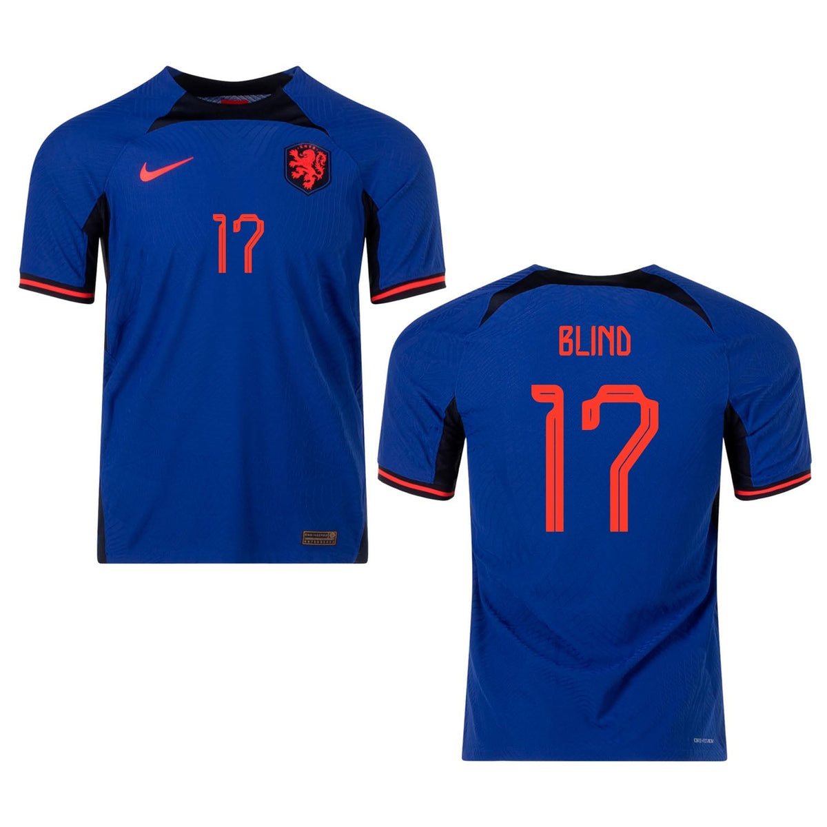 Back view showing Daley Blind name and number 17 on Netherlands jersey