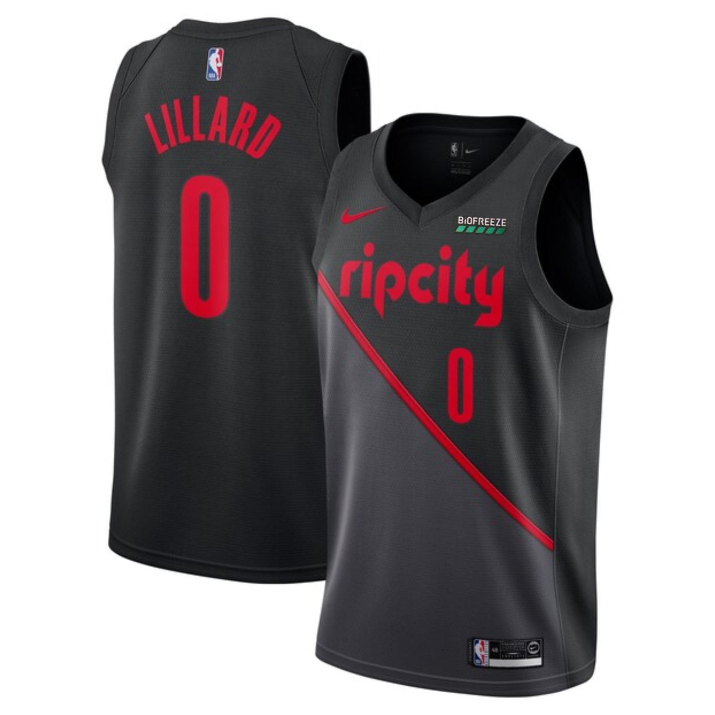 NBA Damian Lillard Portland Blazers 0 Jersey