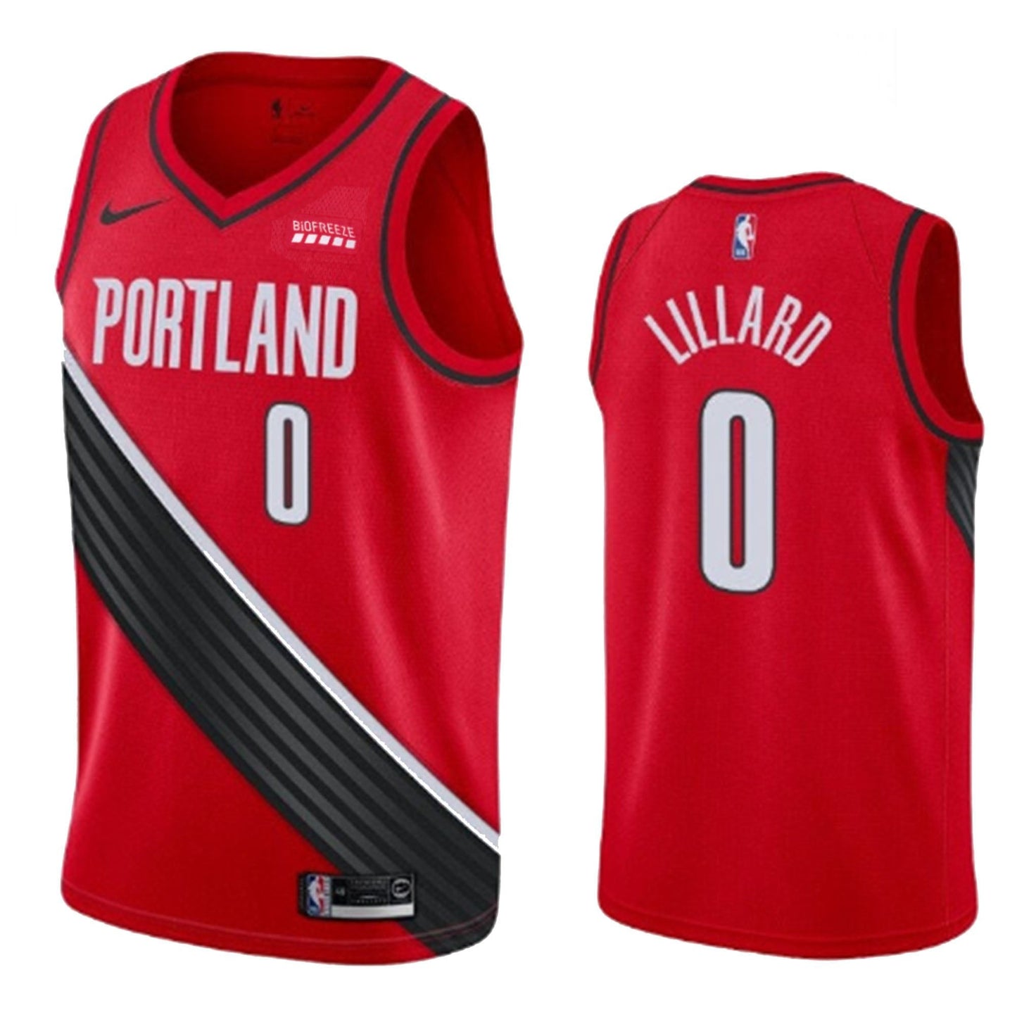 NBA Damian Lillard Portland Blazers 0 Jersey