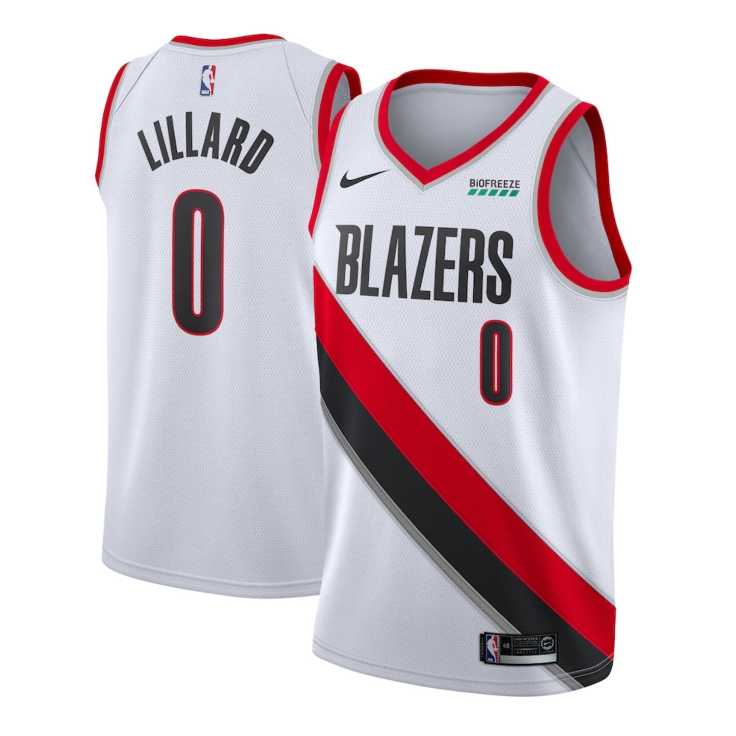 NBA Damian Lillard Portland Blazers 0 Jersey
