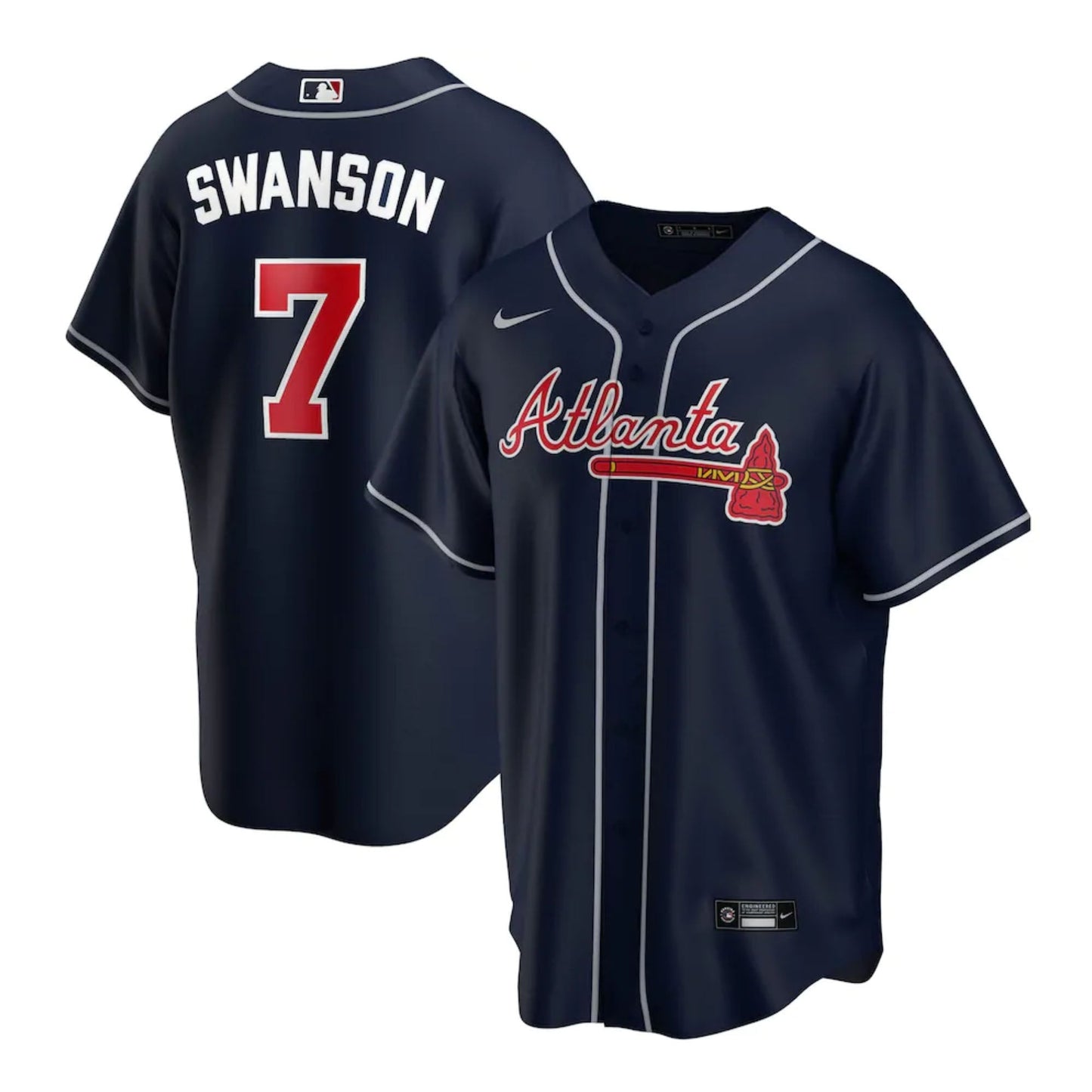 MLB Dansby Swanson Atlanta Braves 7 Jersey