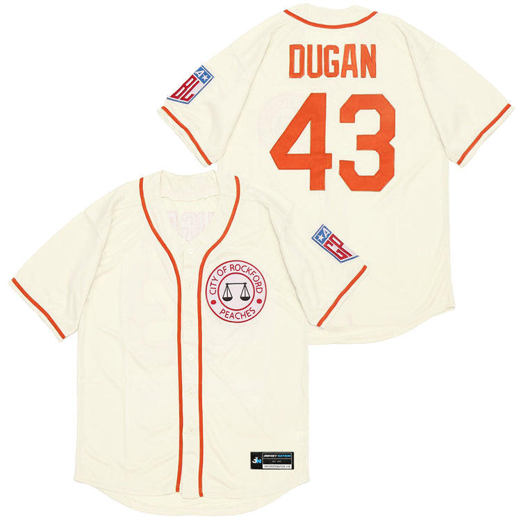 Jimmy Dugan Rockford Peaches Baseball 43 Jersey