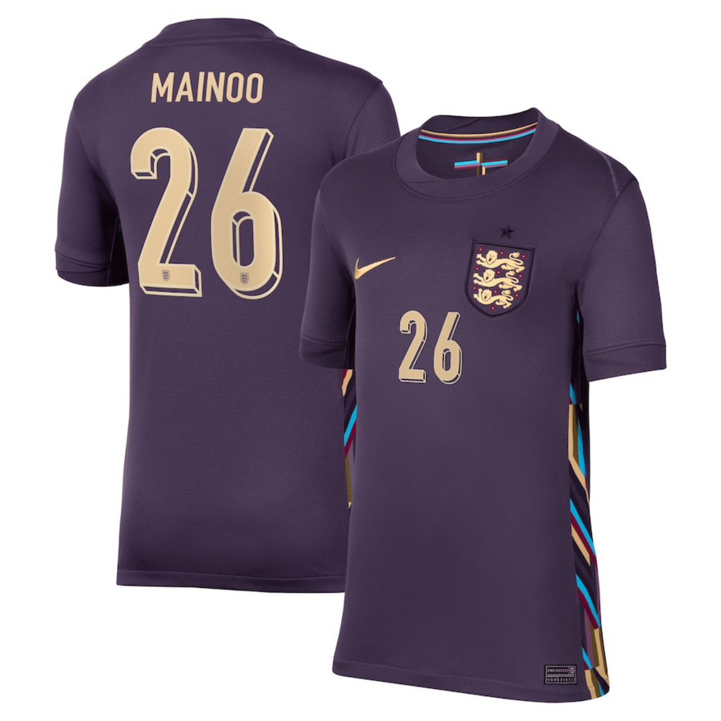 Kobbie Mainoo England 26 FIFA Euro Cup Jersey