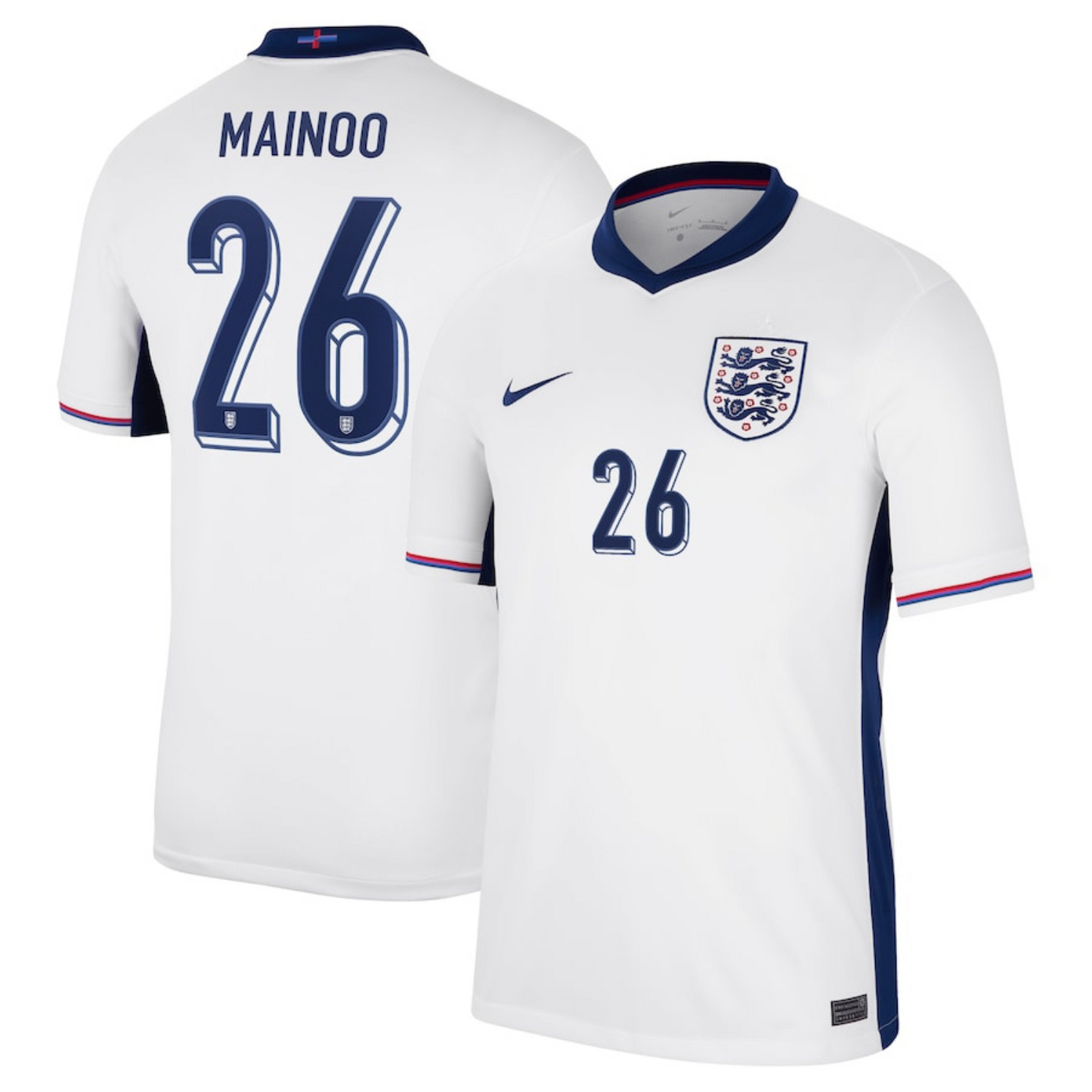 Kobbie Mainoo England 26 FIFA Euro Cup Jersey