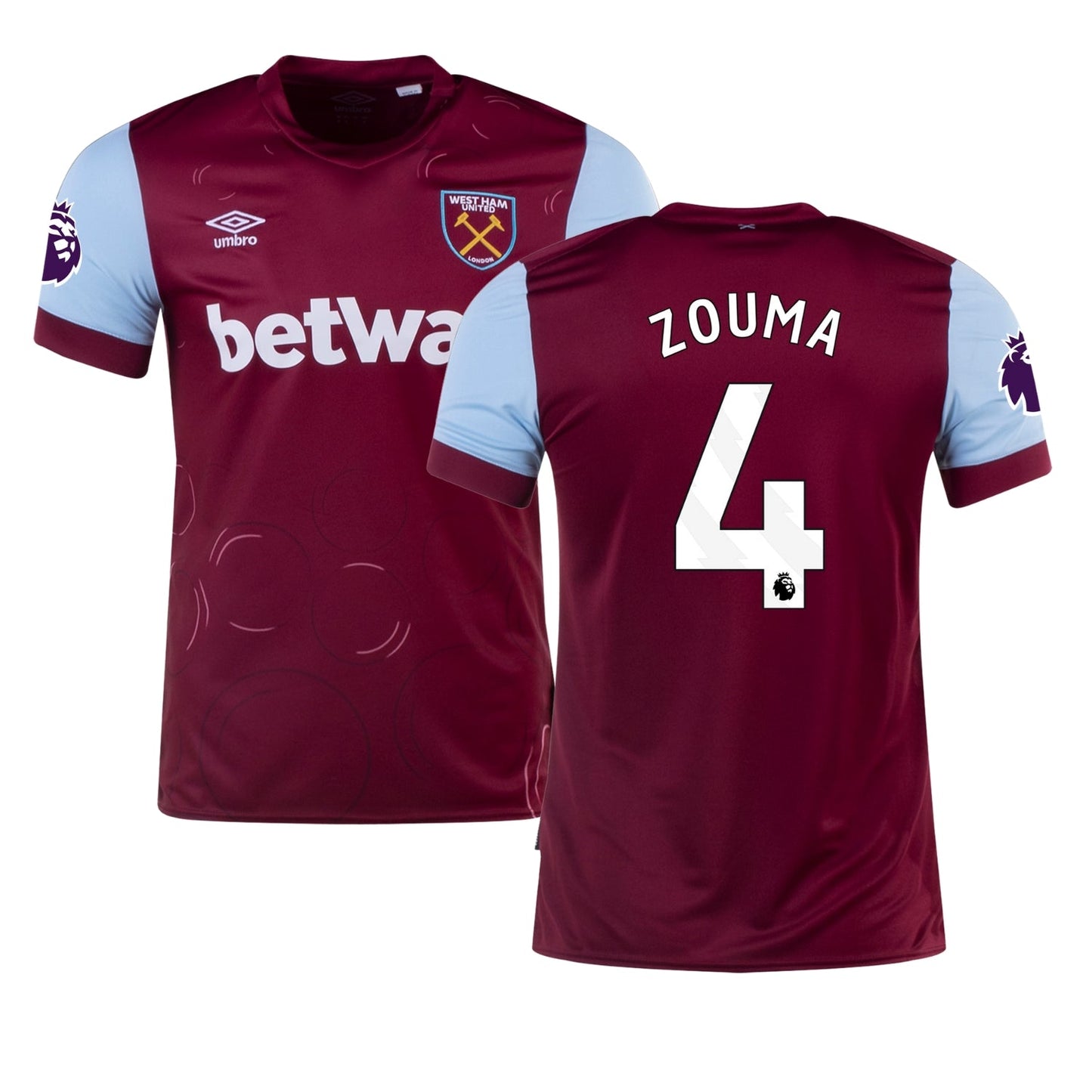 Kurt Zouma West Ham 4 Jersey