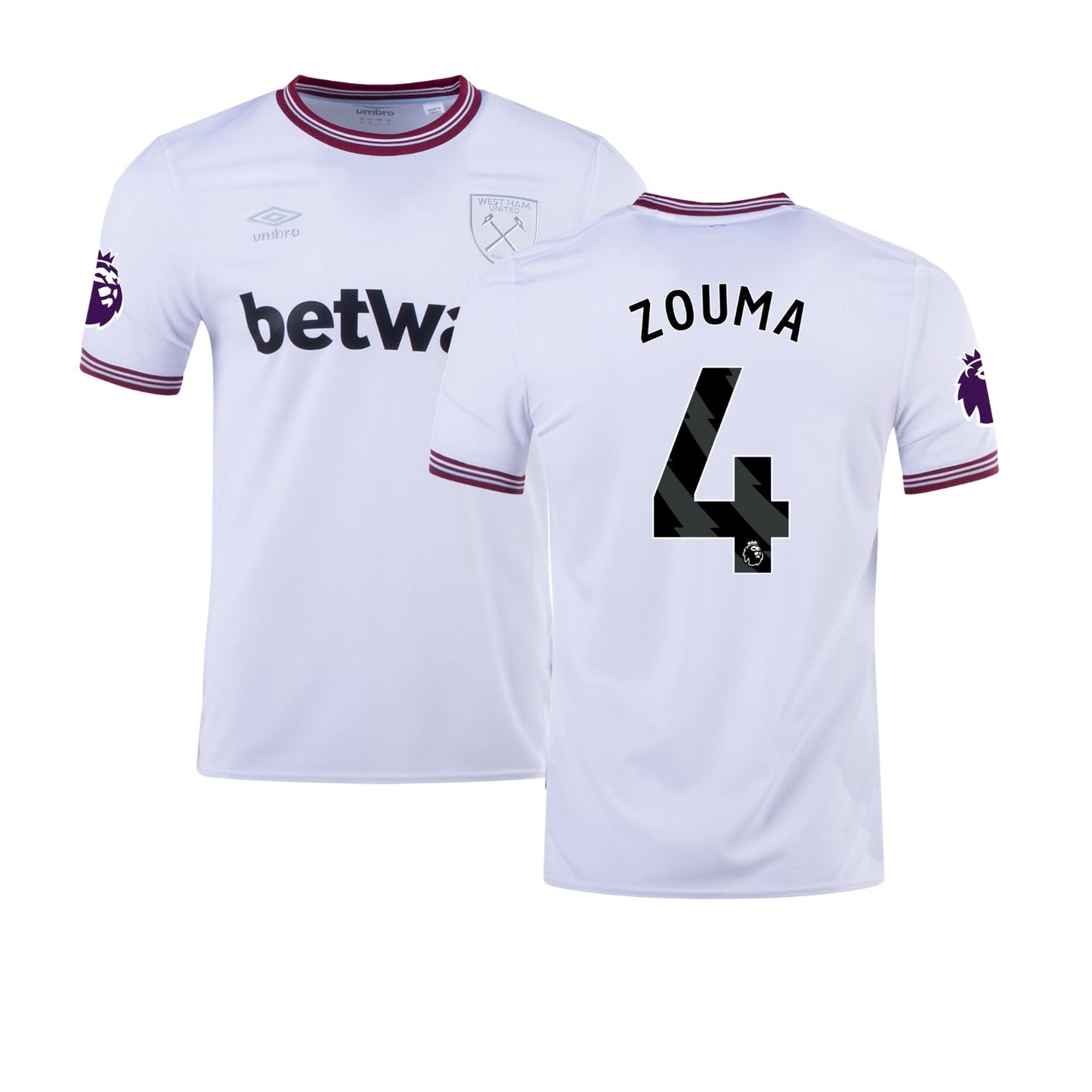 Kurt Zouma West Ham 4 Jersey