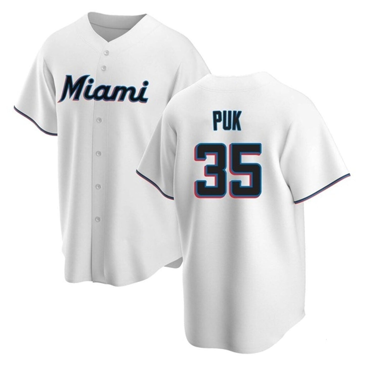 MLB A.J. Puk Miami Marlins 35 Jersey
