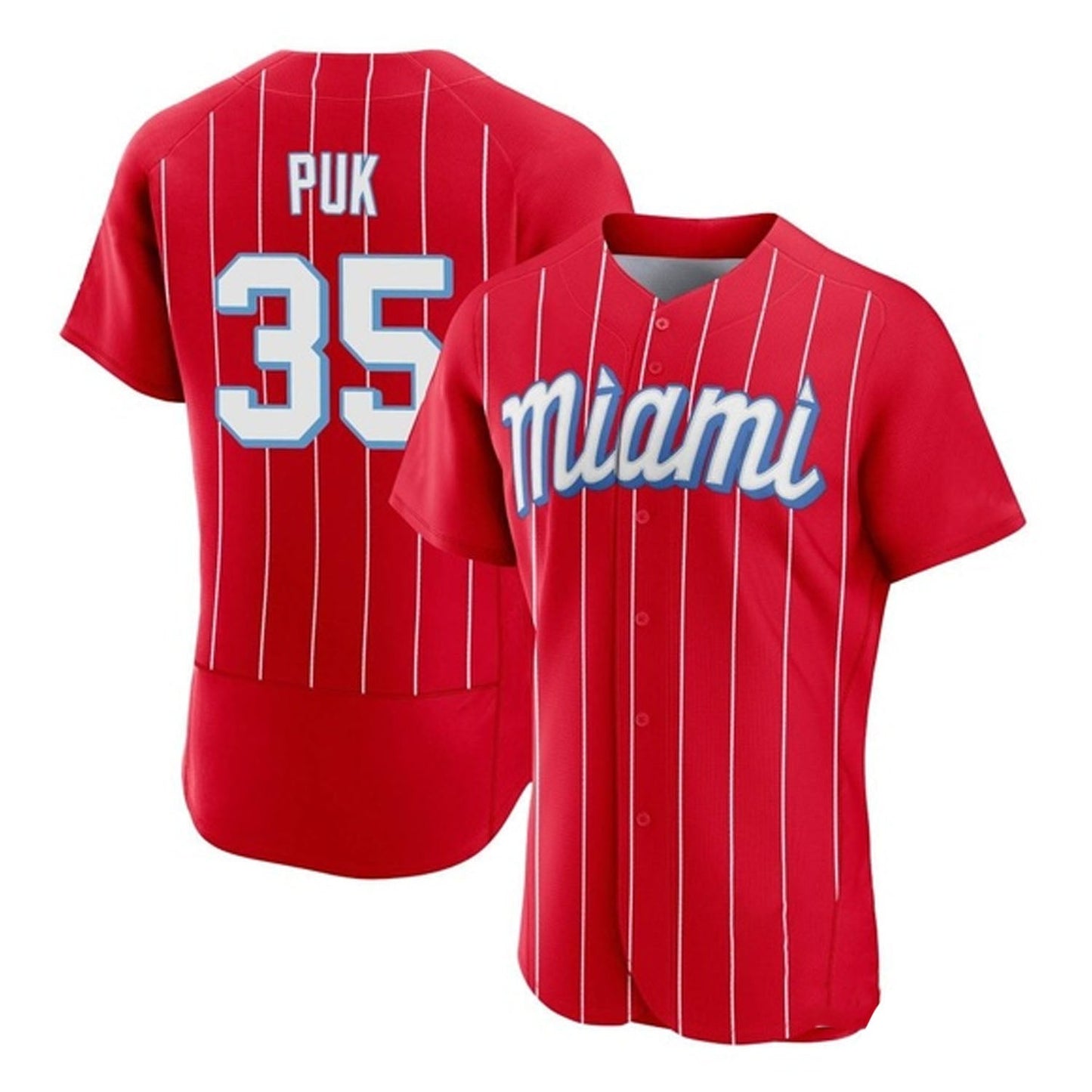 MLB A.J. Puk Miami Marlins 35 Jersey