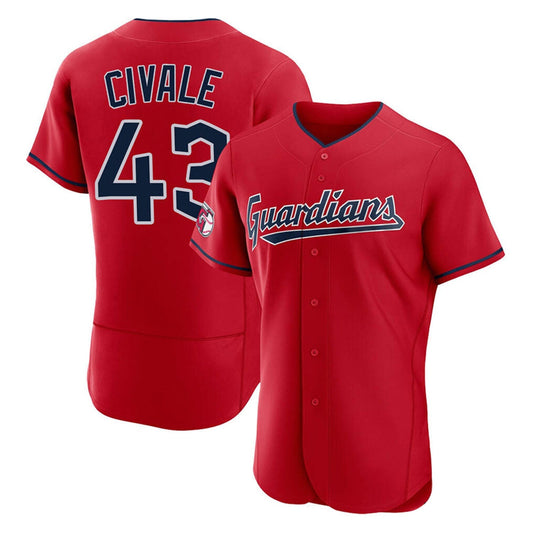 MLB Aaron Civale Cleveland Guardians 43 Jersey
