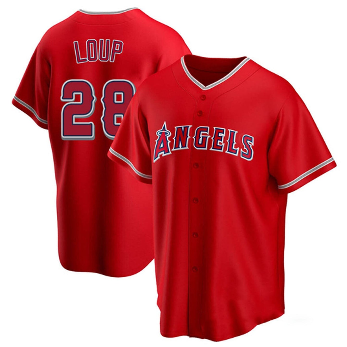 MLB Aaron Loup Los Angeles Angels 28 Jersey