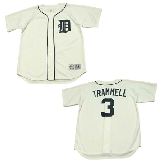 MLB Alan Trammell Detroit Tigers 3 Jersey