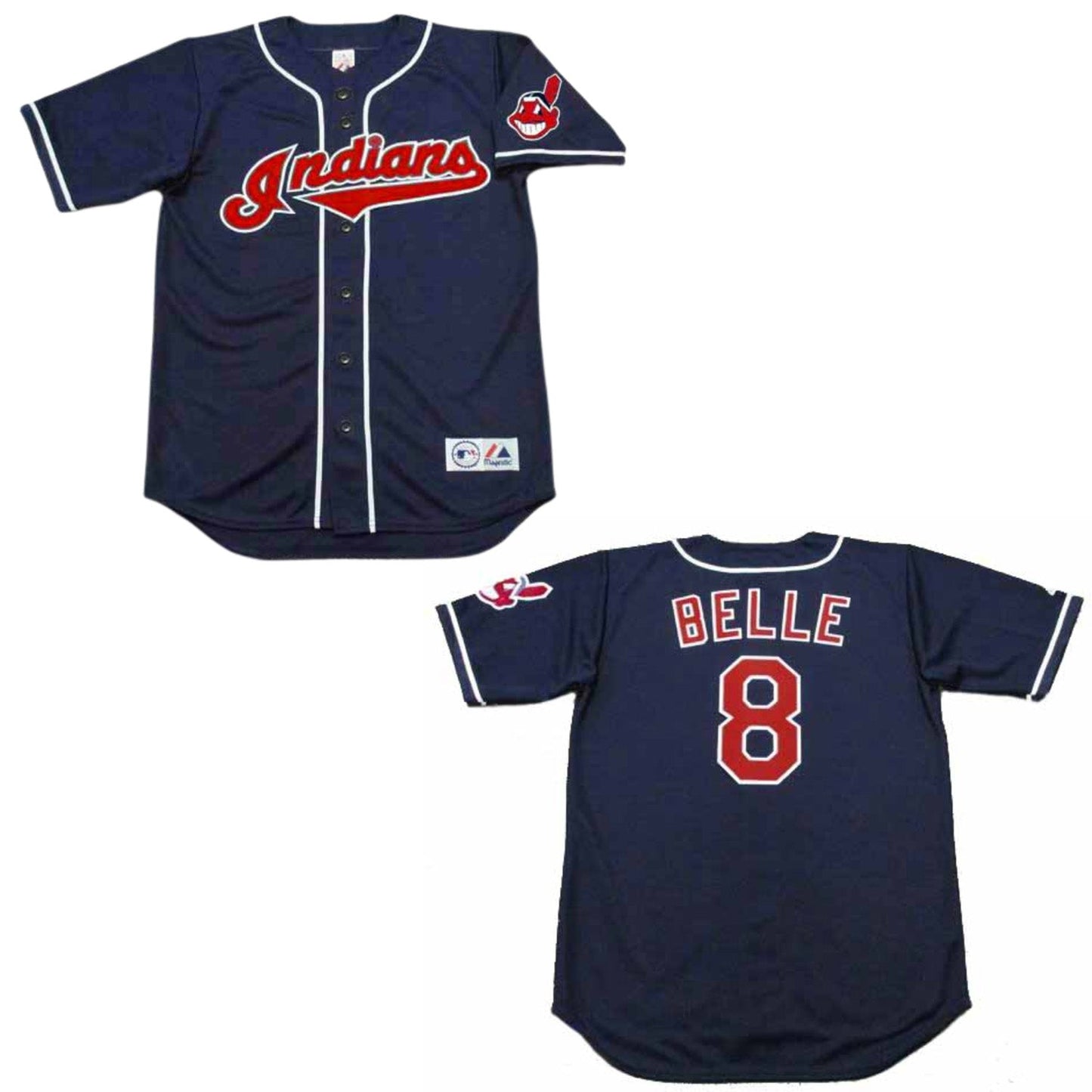 MLB Albert Belle Cleveland Indians 8 Jersey