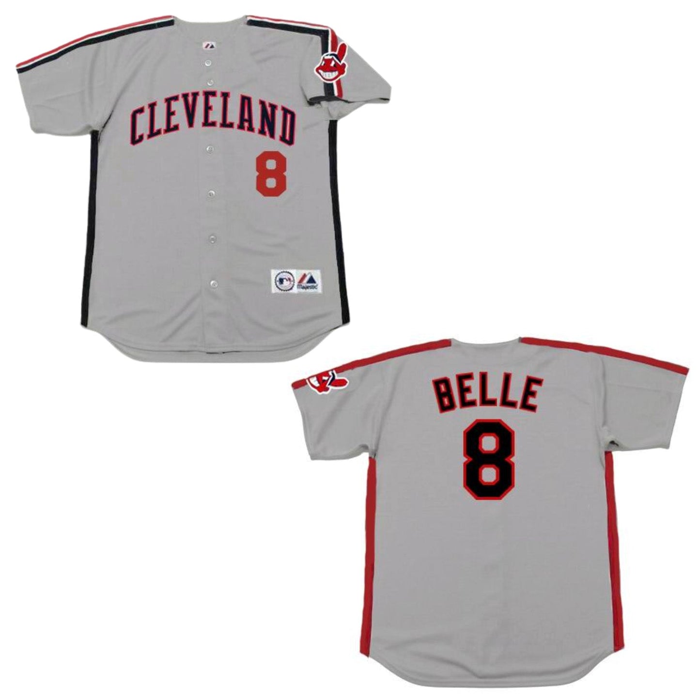 MLB Albert Belle Cleveland Indians 8 Jersey