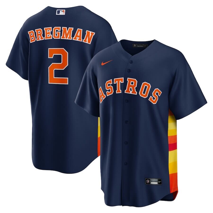 MLB Alex Bregman Houston Astros 2 Jersey