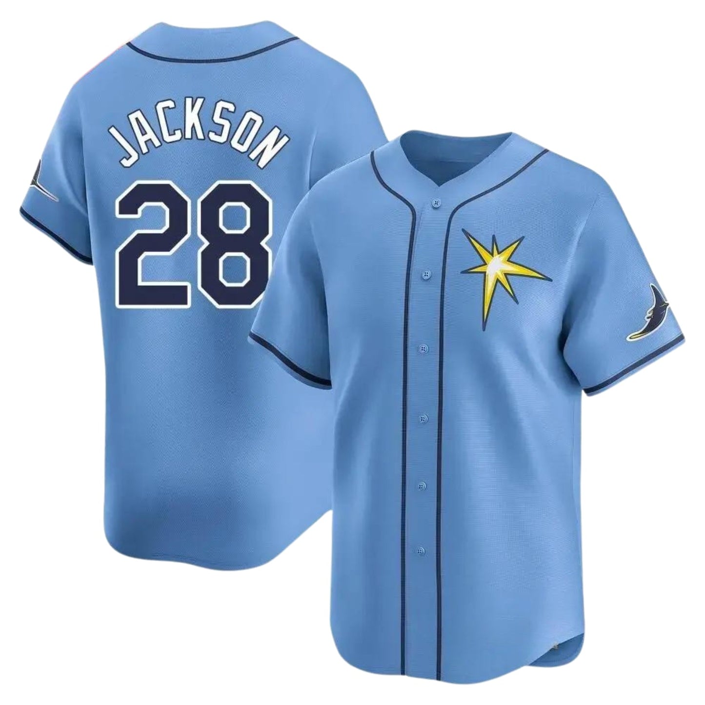 MLB Alex Jackson Tampa Bay Rays 28 Jersey