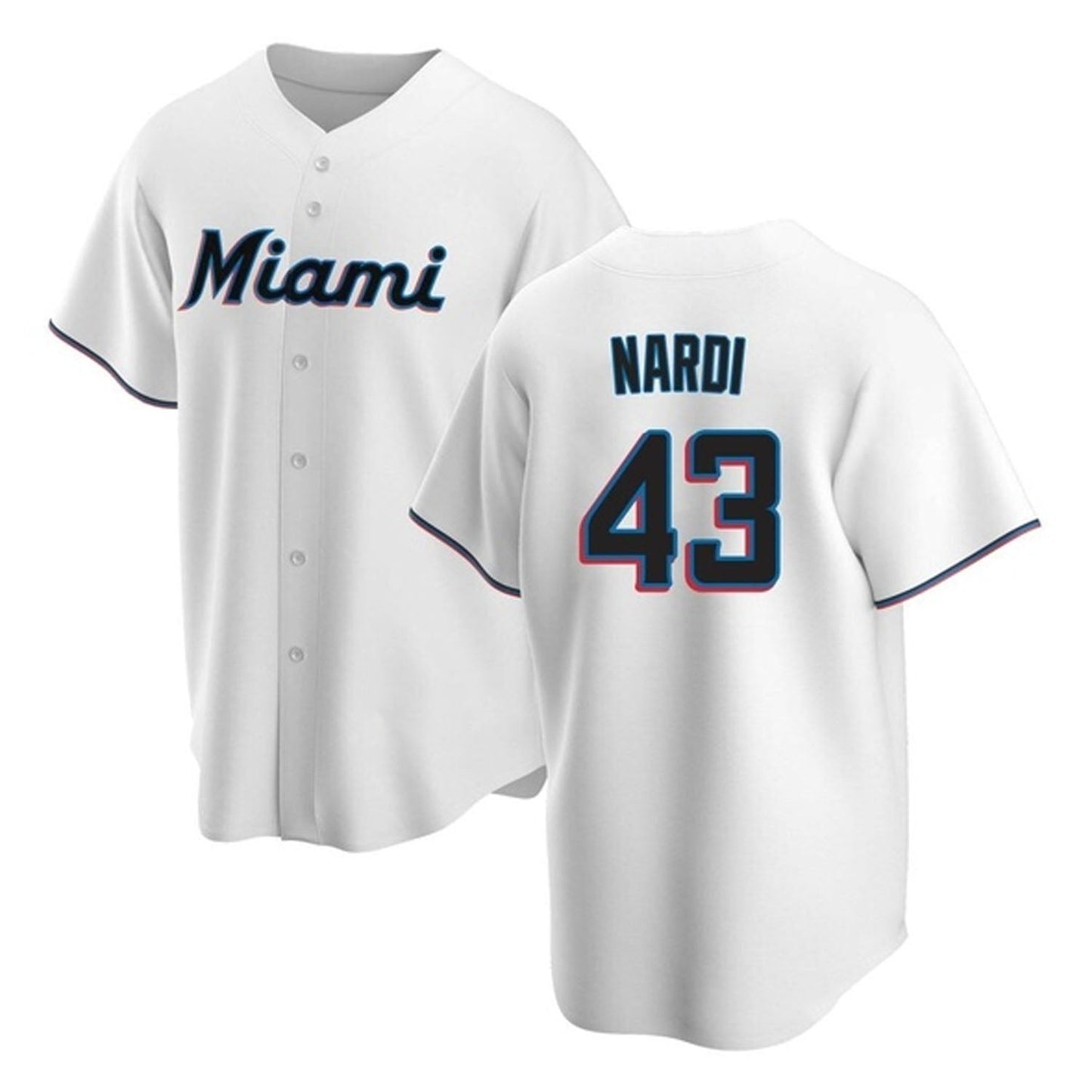 MLB Andrew Nardi Miami Marlins 43 Jersey