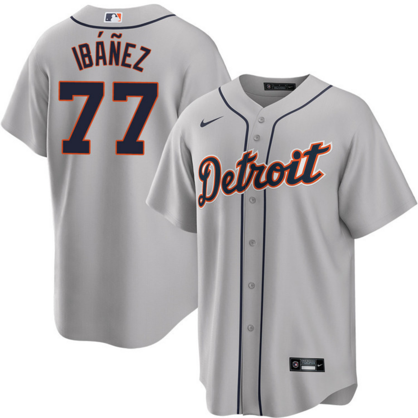 MLB Andy Ibanez Detroit Tigers 77 Jersey