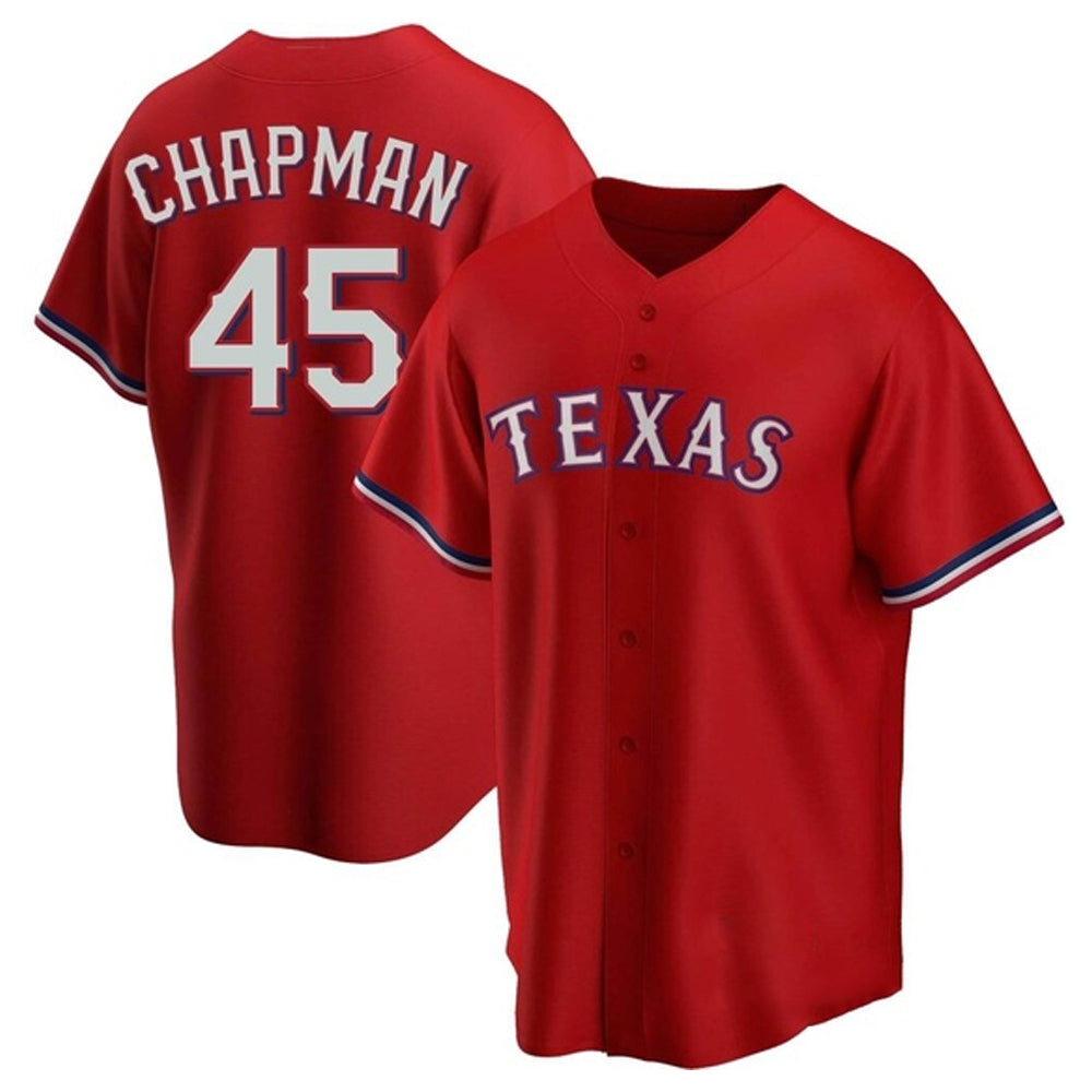 MLB Aroldis Chapman Texas Ranger 45 Jersey