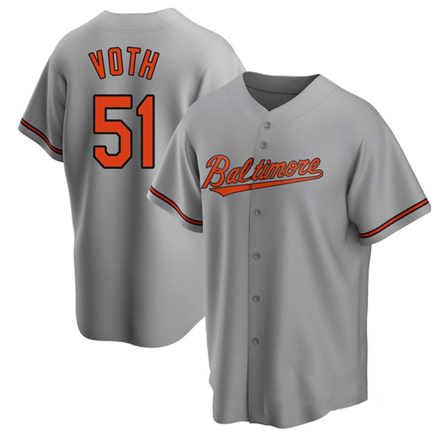 MLB Austin Voth Baltimore Orioles 51 Jersey