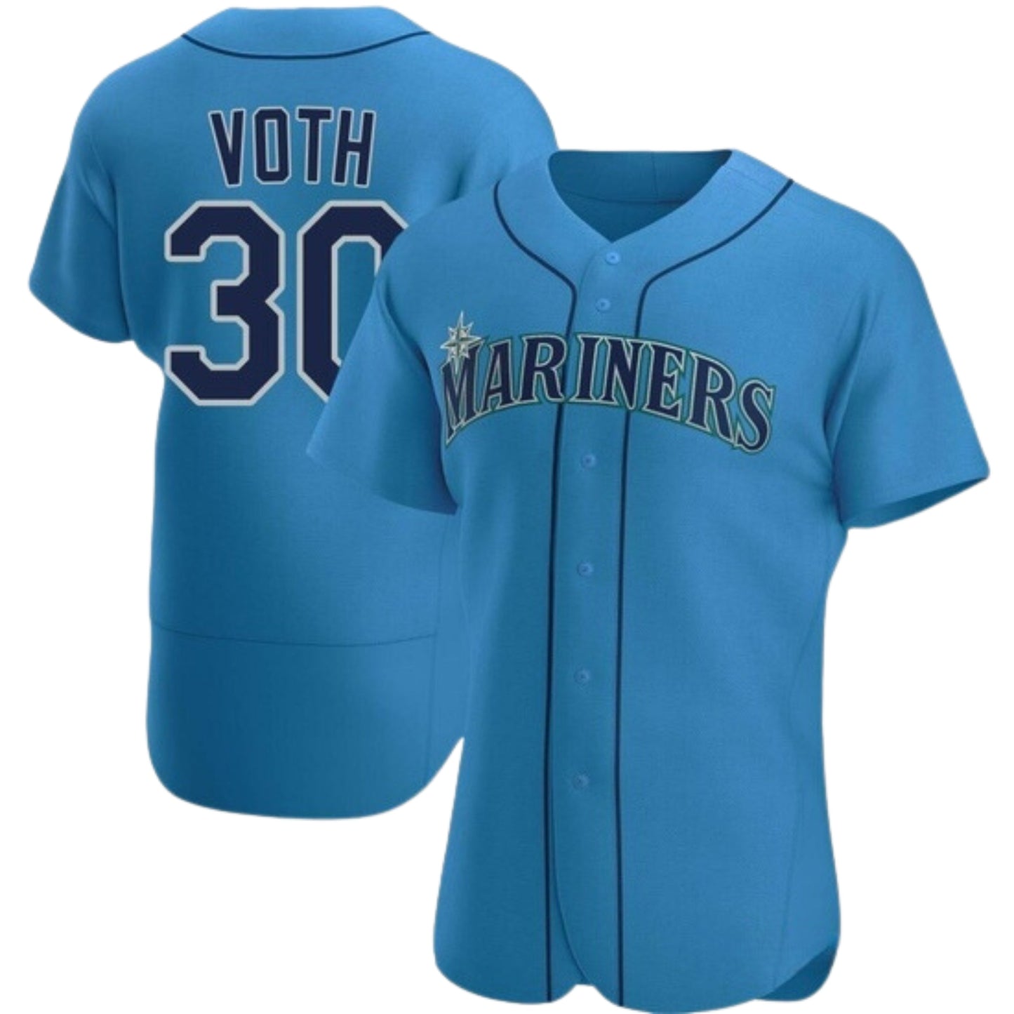 MLB Austin Voth Seattle Mariners 30 Jersey