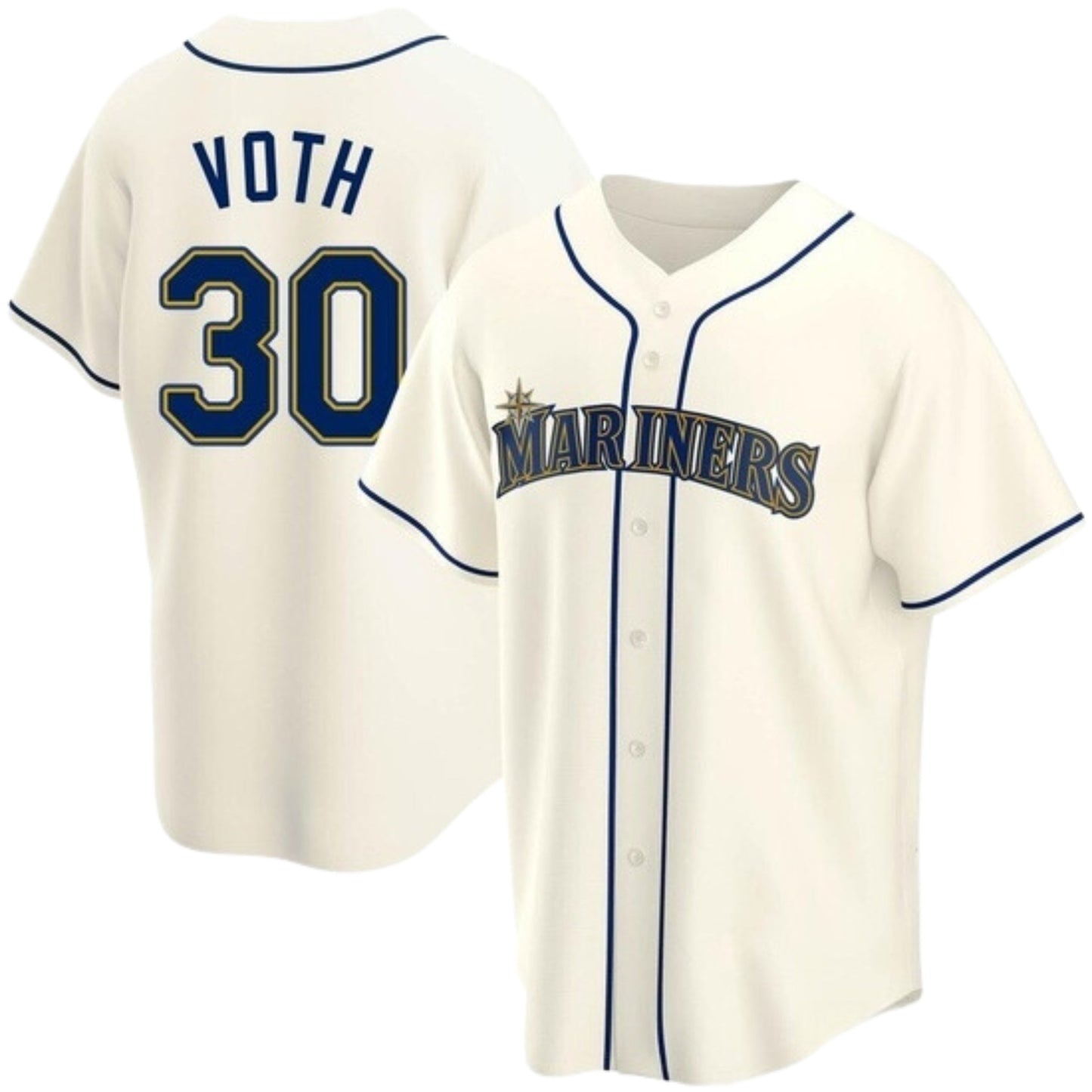 MLB Austin Voth Seattle Mariners 30 Jersey