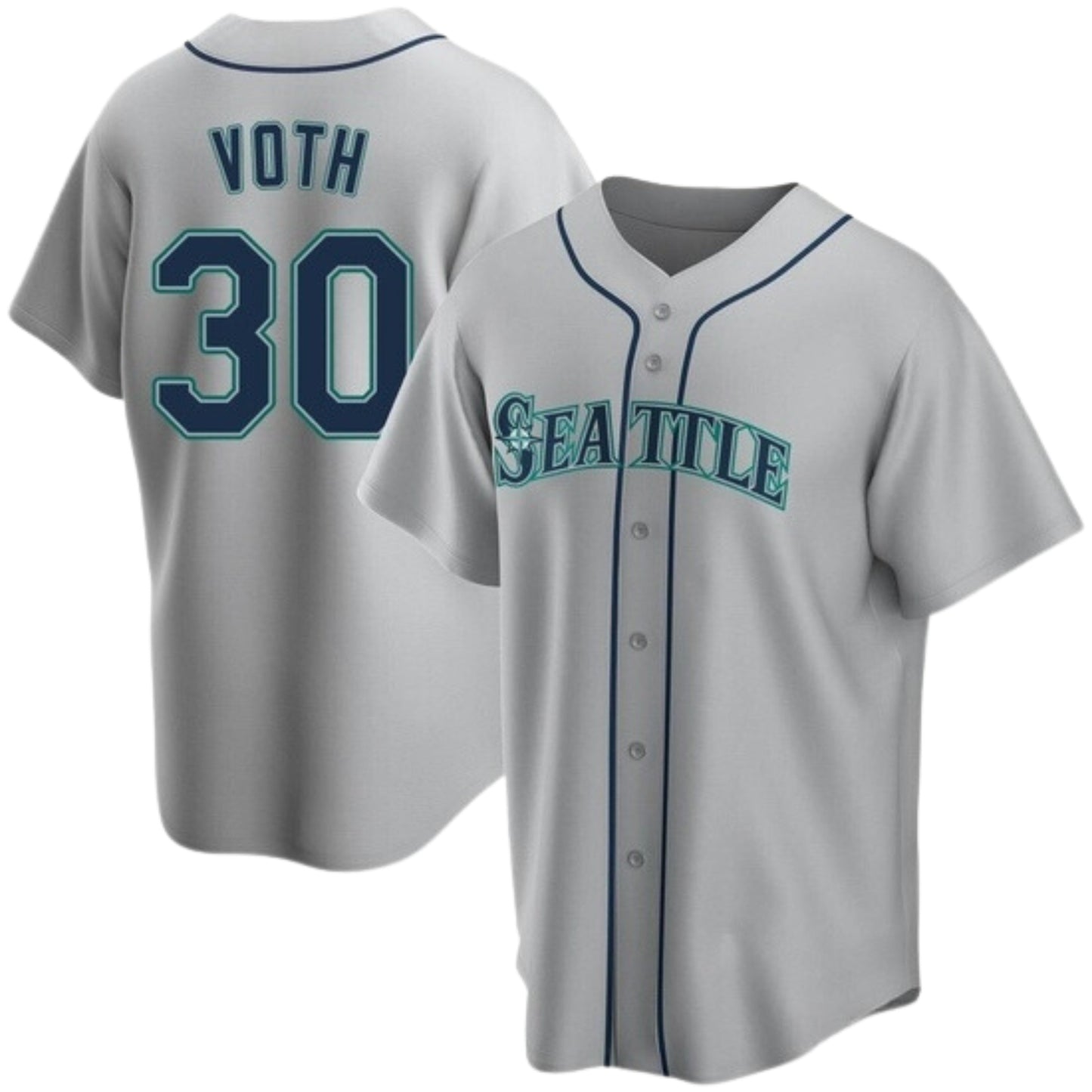 MLB Austin Voth Seattle Mariners 30 Jersey