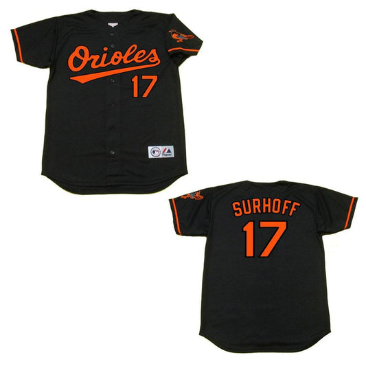 MLB BJ Surhoff Baltimore Orioles 17 Jersey