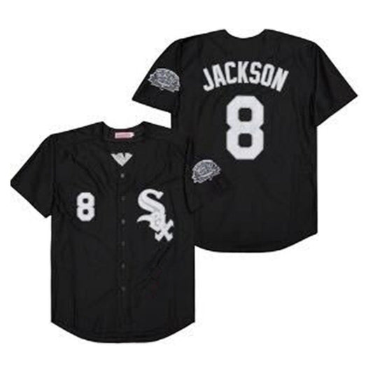 Front view of Bo Jackson Chicago White Sox 8 1993 jersey