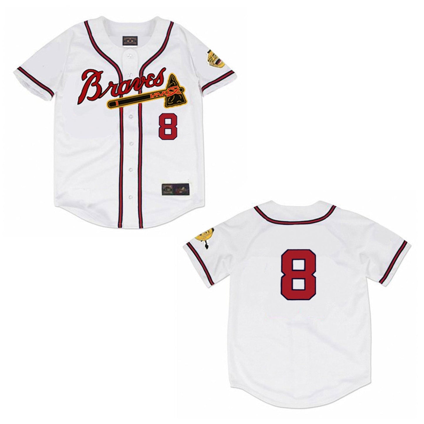 MLB Bob Uecker Milwaukee Braves 8 Jersey