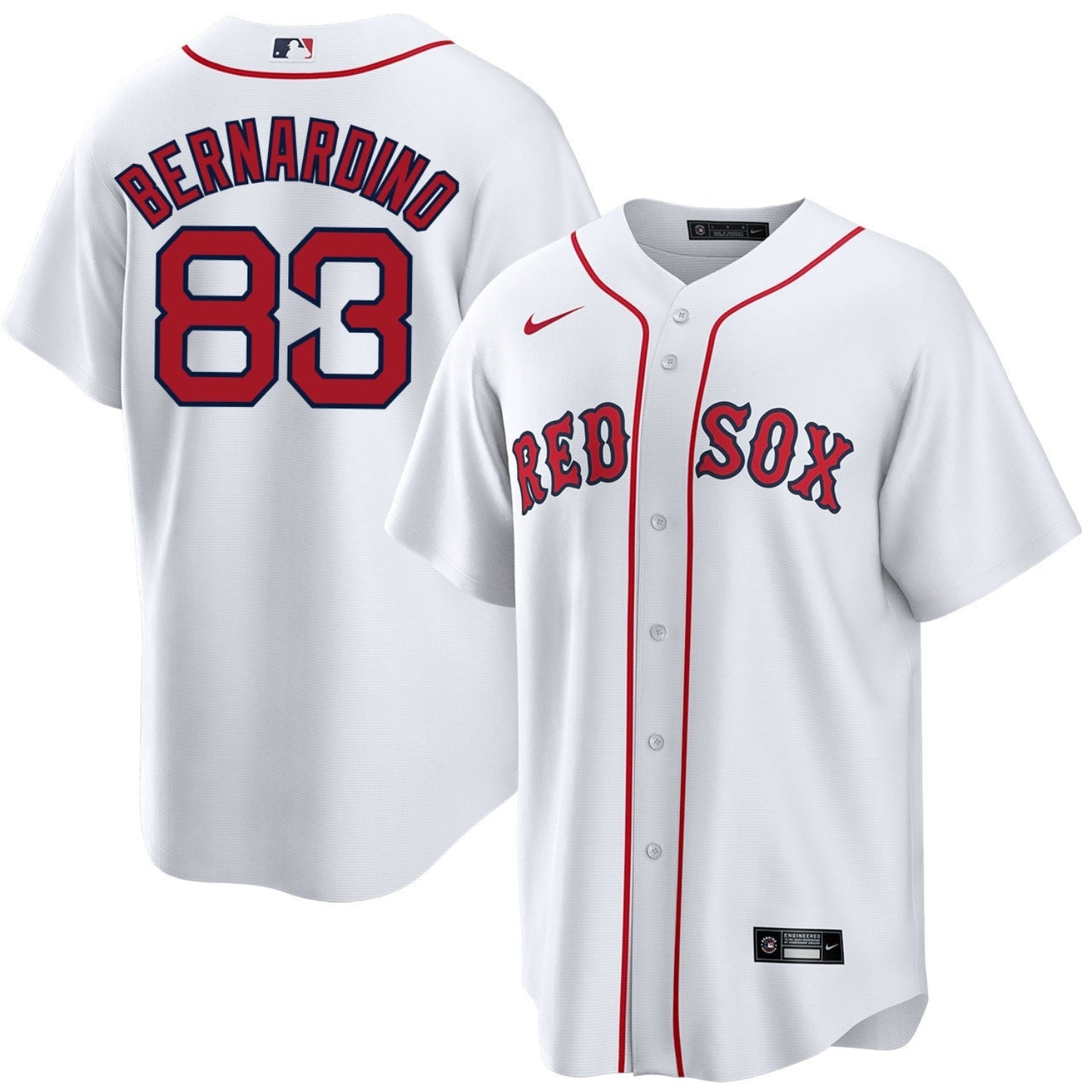Brennan Bernardino Boston Red Sox 83 Jersey