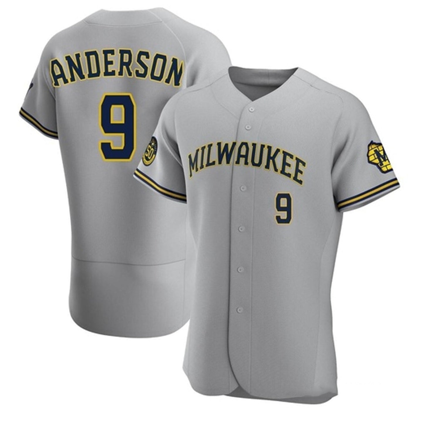 MLB Brian Anderson Milwaukee Brewers 9 Jersey