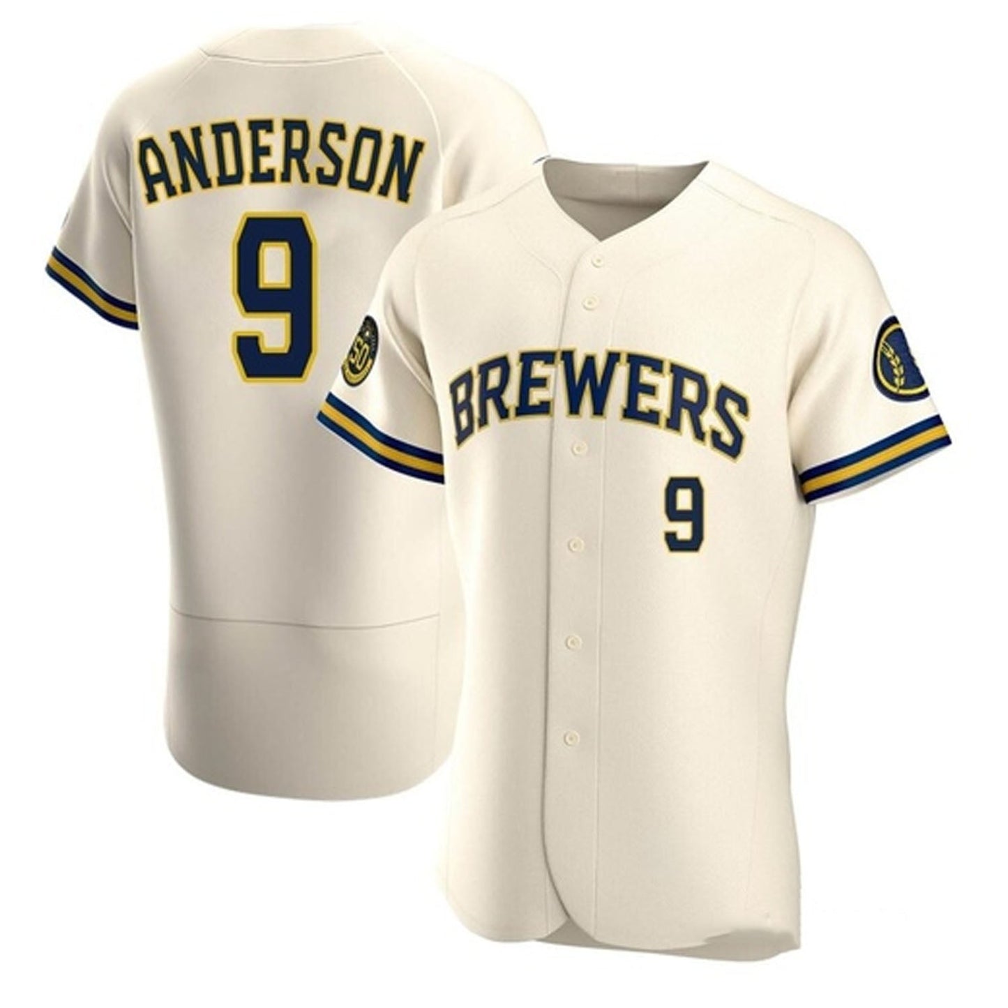 MLB Brian Anderson Milwaukee Brewers 9 Jersey