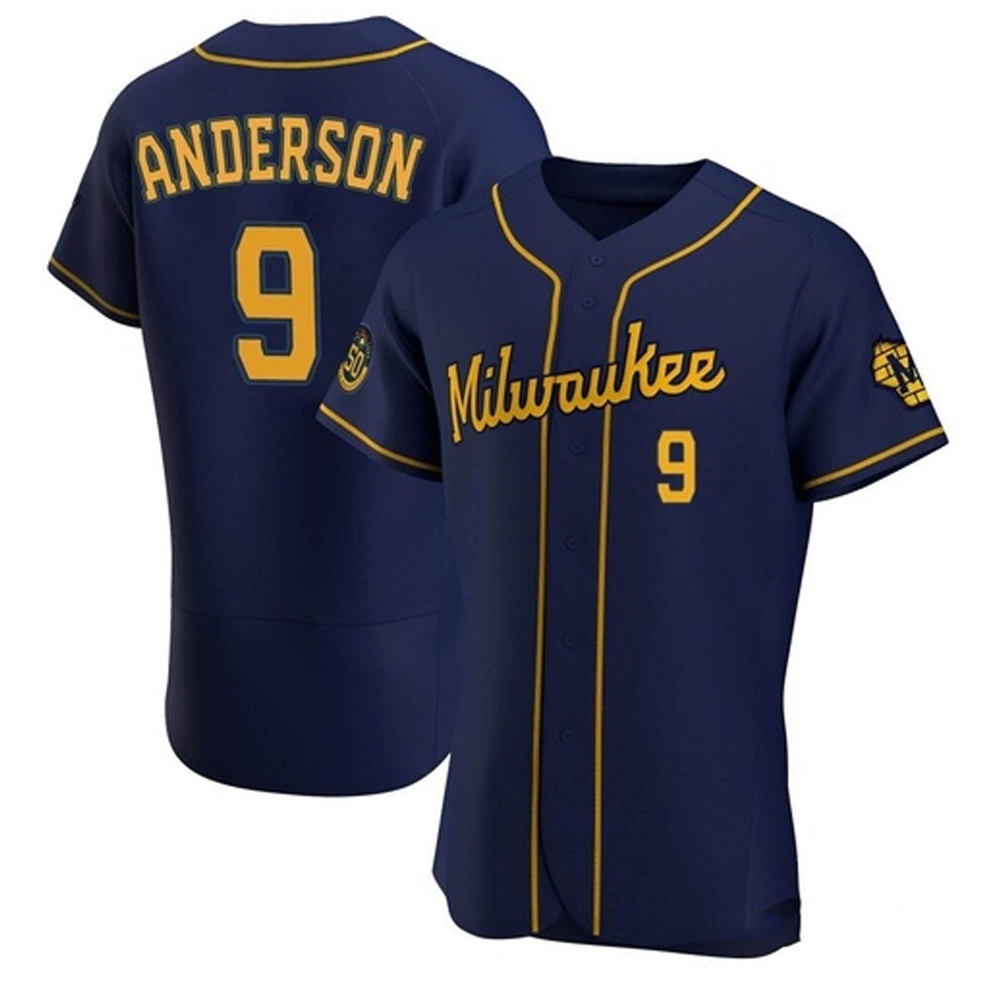 MLB Brian Anderson Milwaukee Brewers 9 Jersey