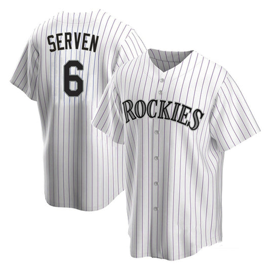 MLB Brian Serven Colorado Rockies 6 Jersey