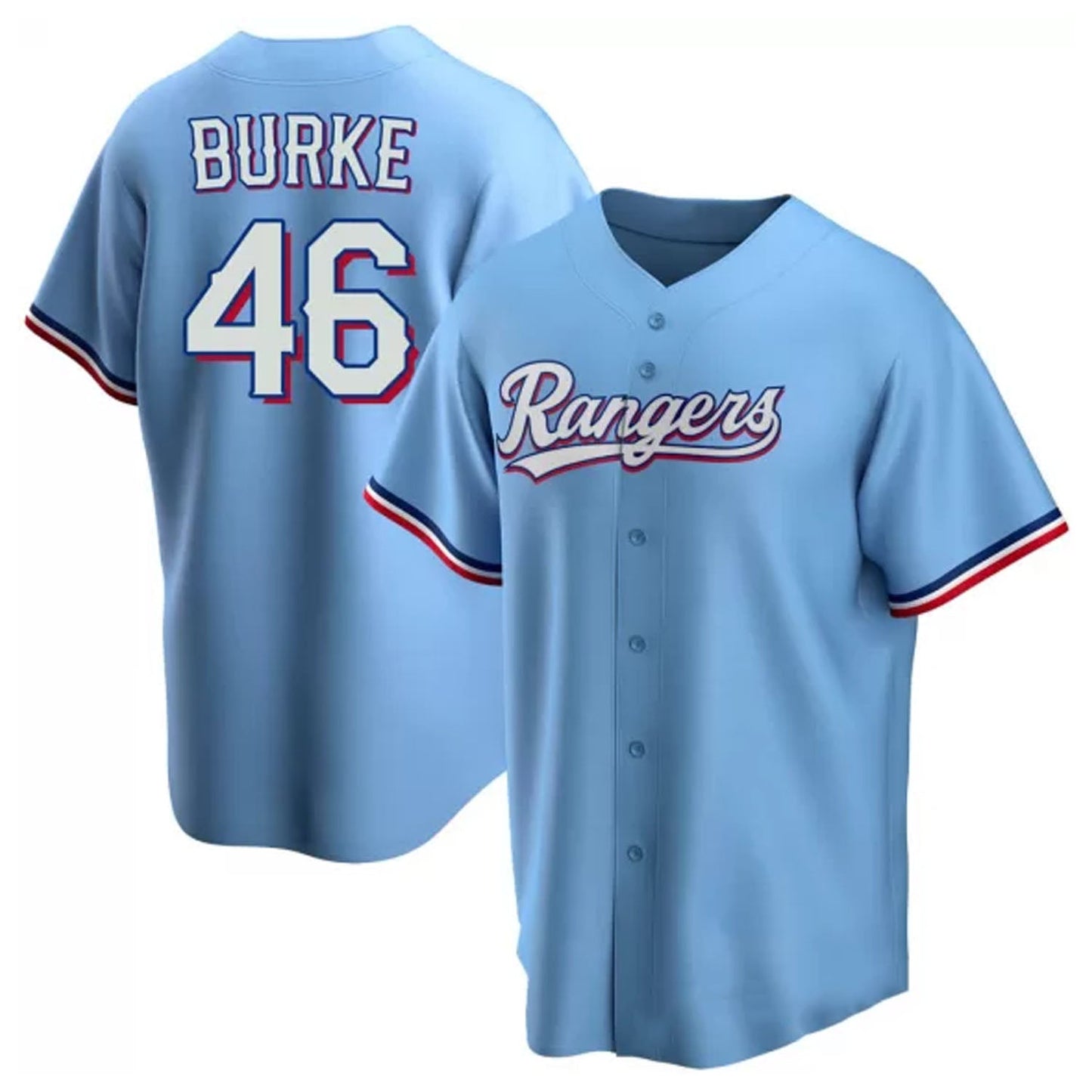 MLB Brock Burke Texas Rangers 46 Jersey