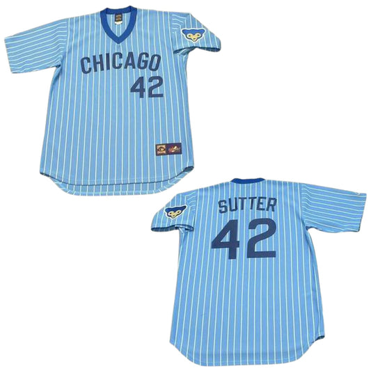 MLB Bruce Sutter Chicago Cubs 42 Jersey