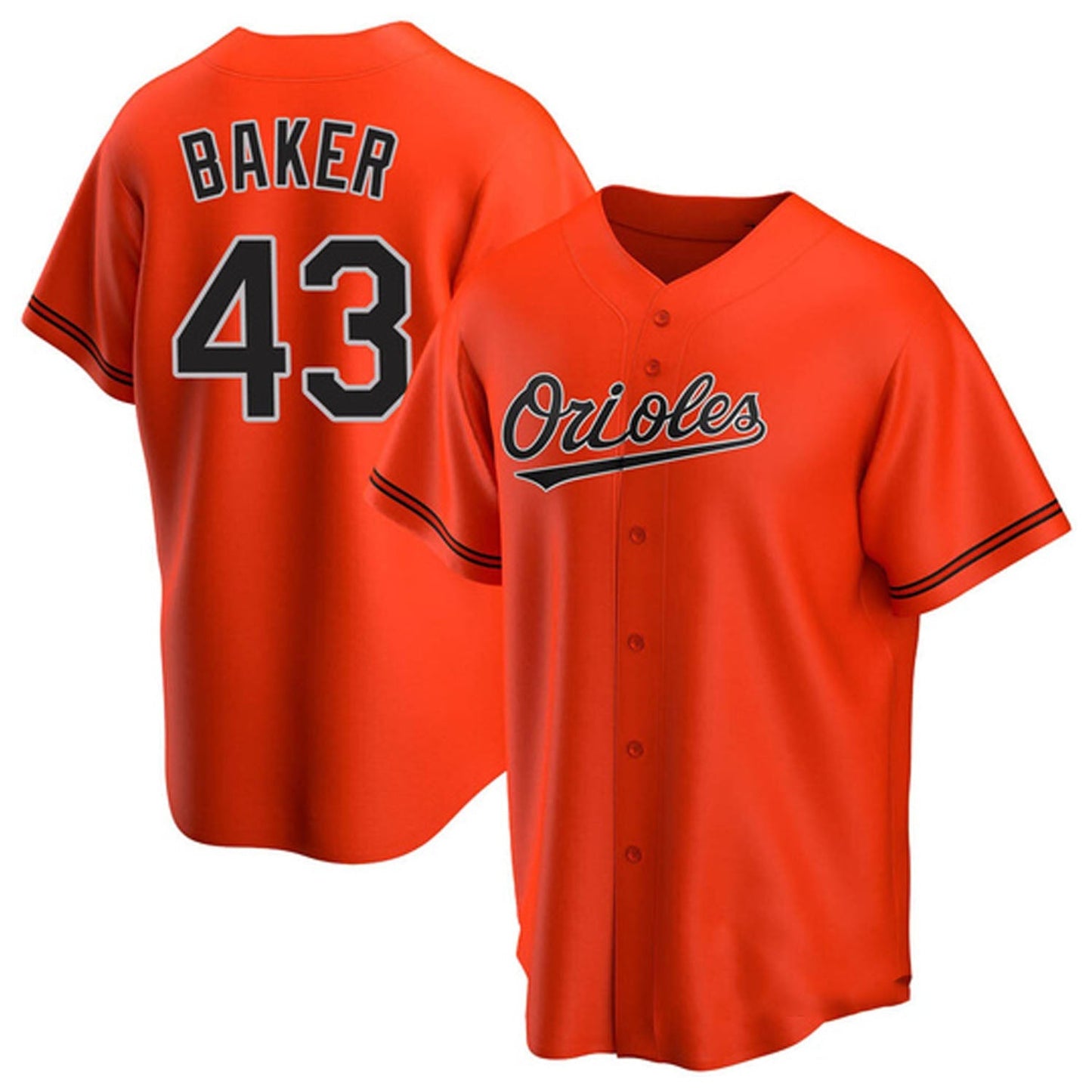 MLB Bryan Baker Baltimore Orioles 43 Jersey