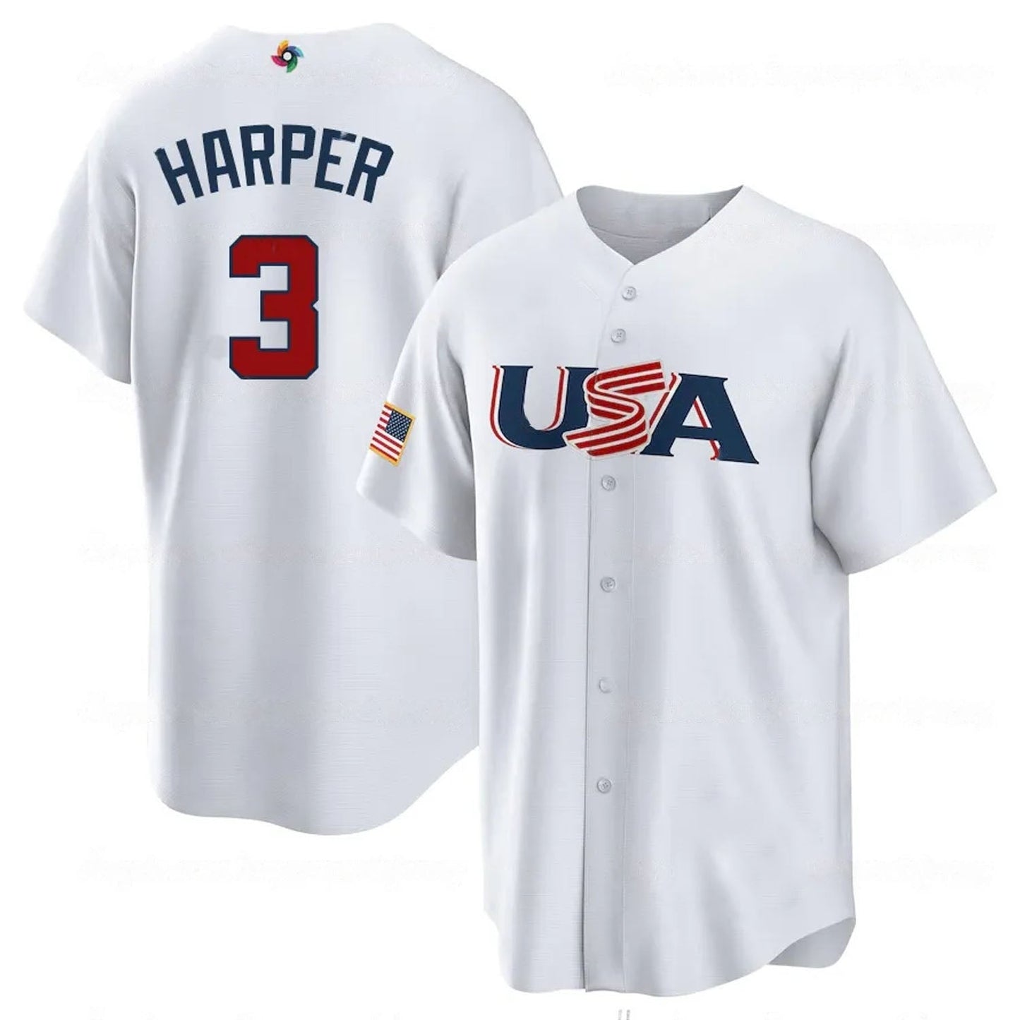 WBC Bryce Harper USA 3 Jersey