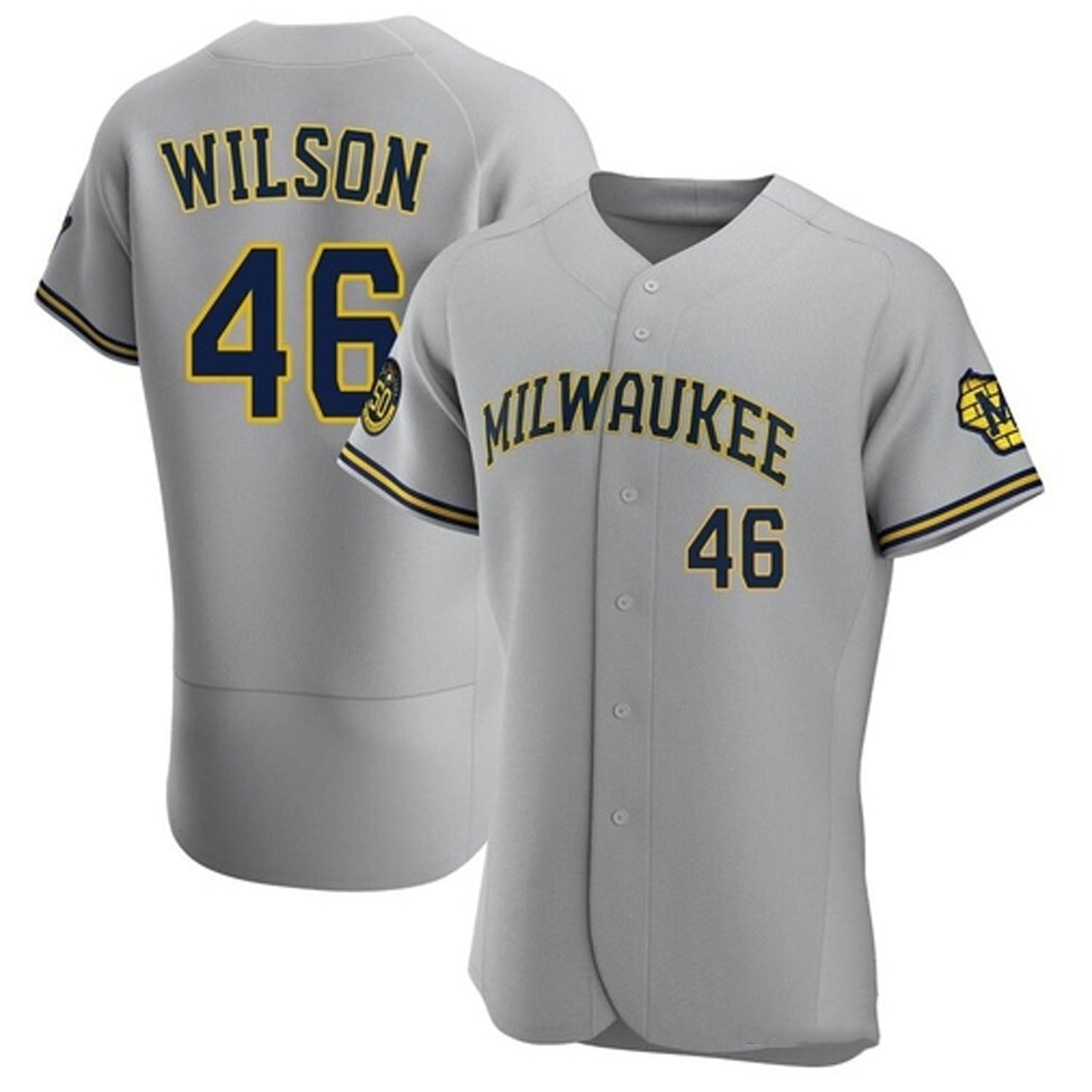 MLB Bryse Wilson Milwaukee Brewers 46 Jersey