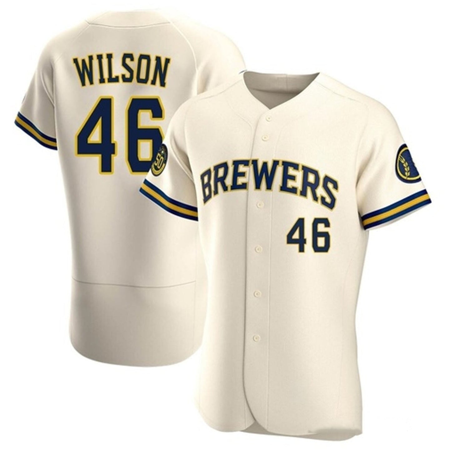 MLB Bryse Wilson Milwaukee Brewers 46 Jersey