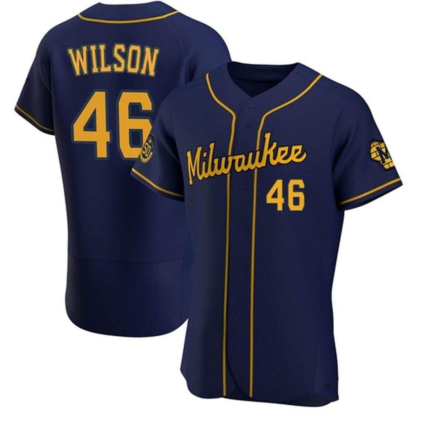 MLB Bryse Wilson Milwaukee Brewers 46 Jersey