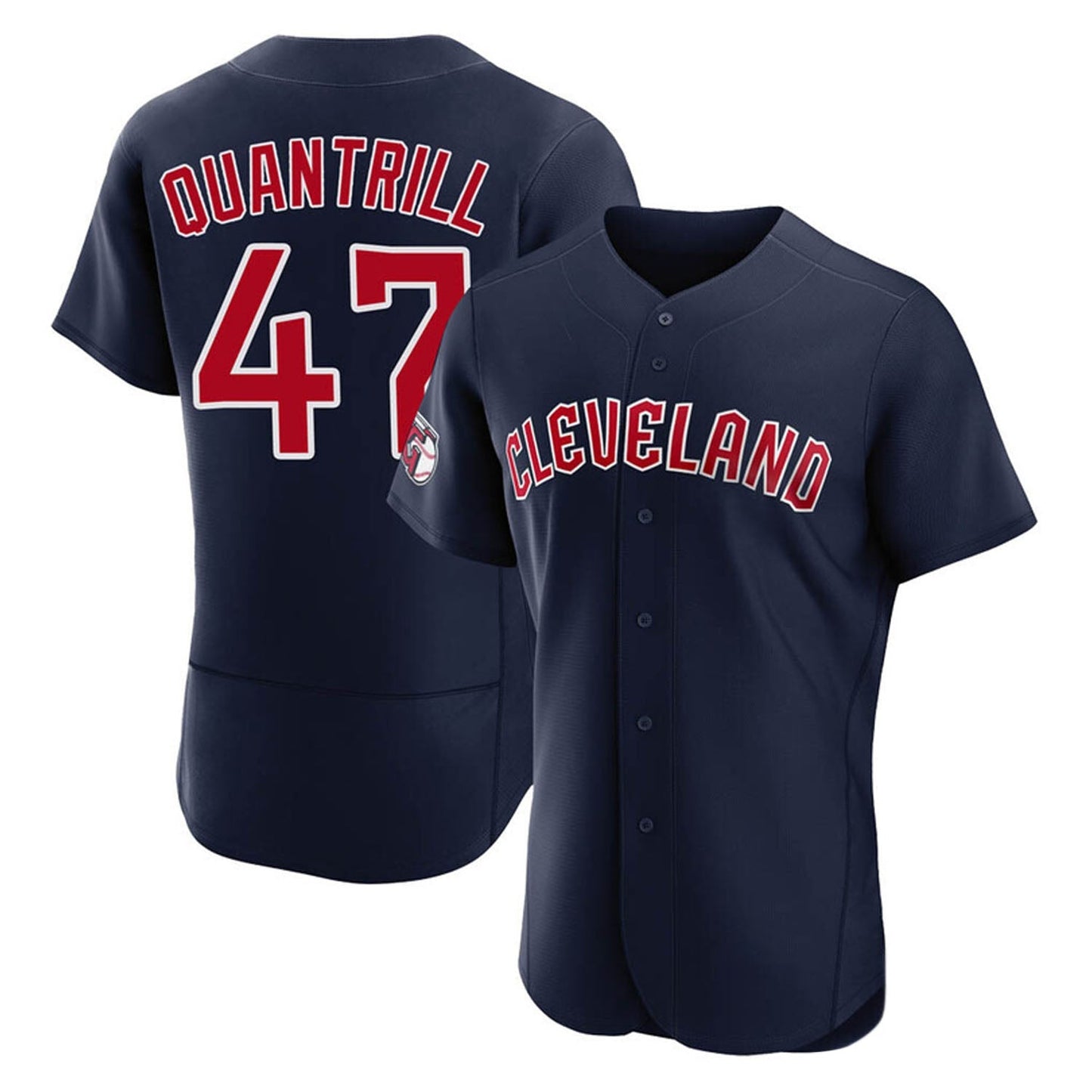 MLB Cal Quantrill Cleveland Indians 47 Jersey