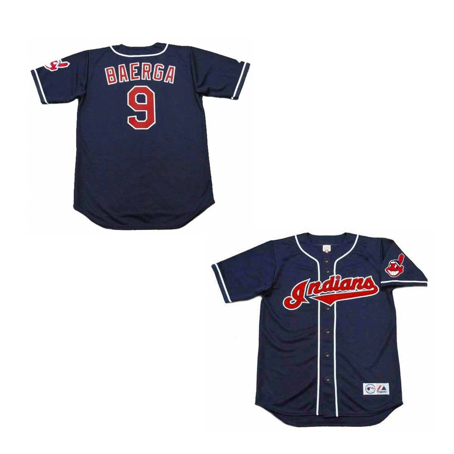 MLB Carlos Baerga Cleveland Indians 9 Jersey