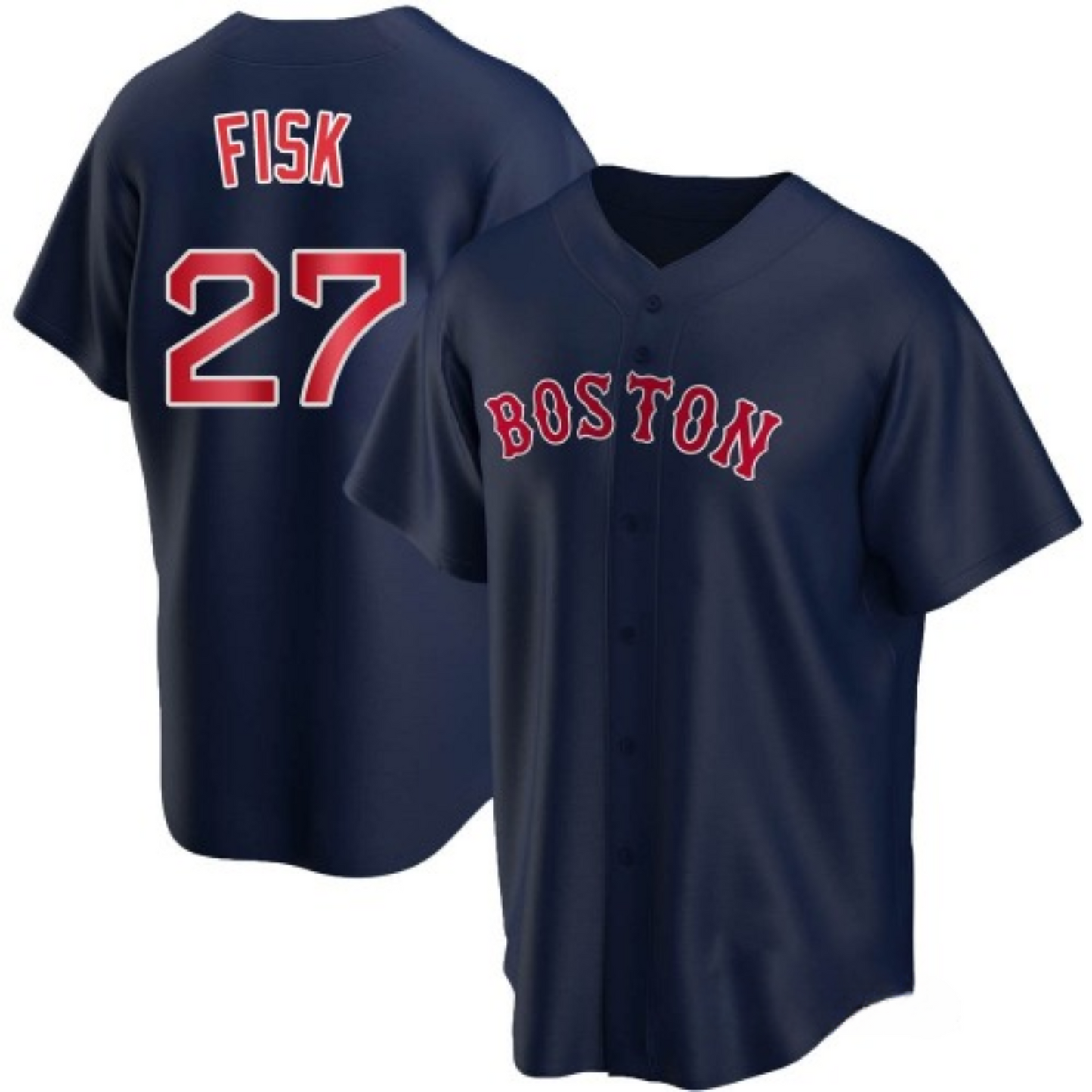 MLB Carlton Fisk Boston Red Sox 27 Jersey